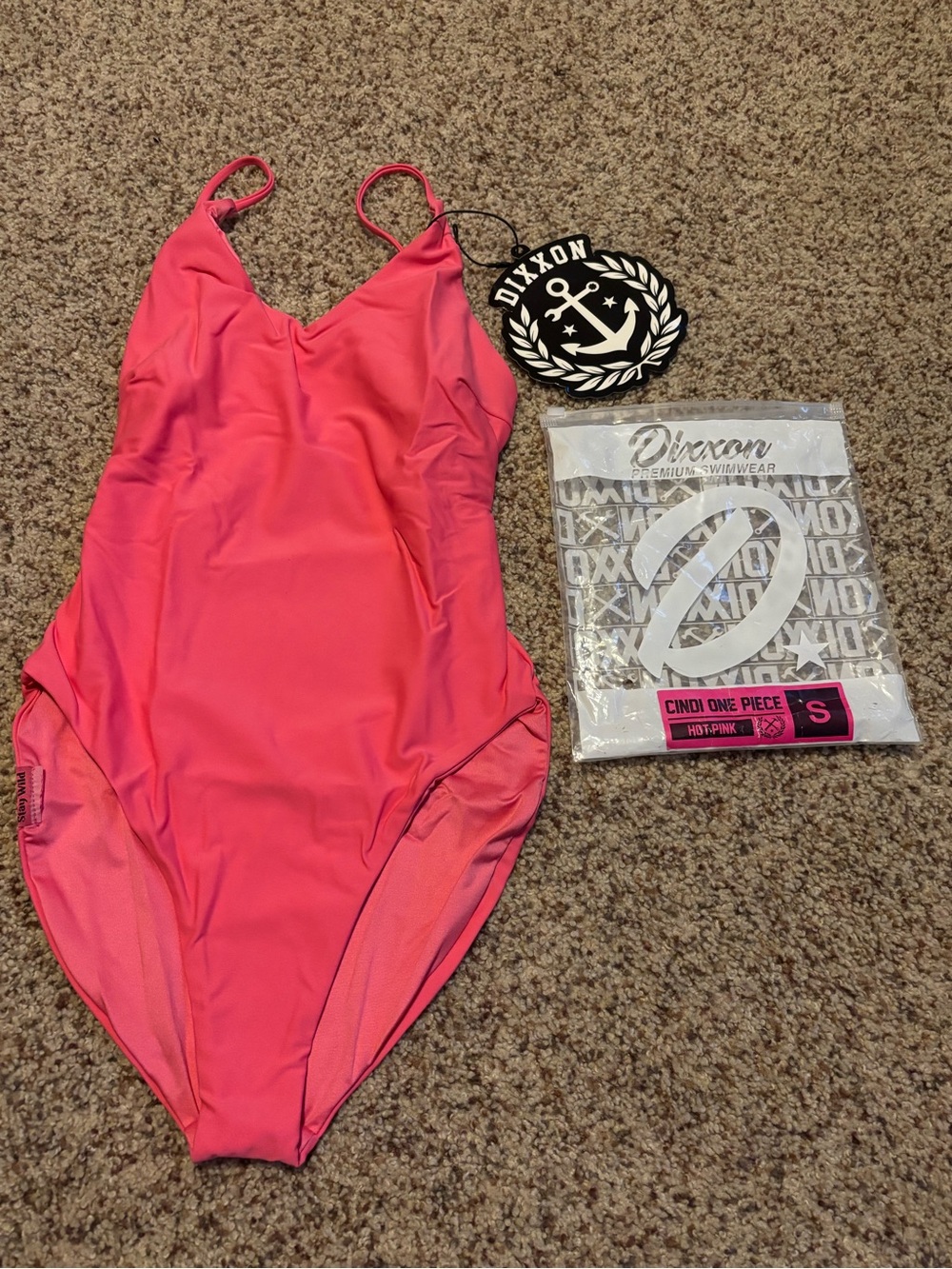 Dixxon Cindi One Piece Swimsuit Hot Pink size S